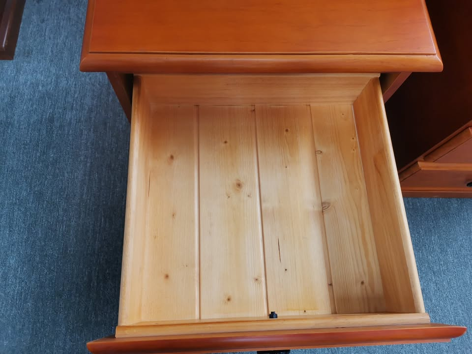 Troy Bedside Table 3 Drawer