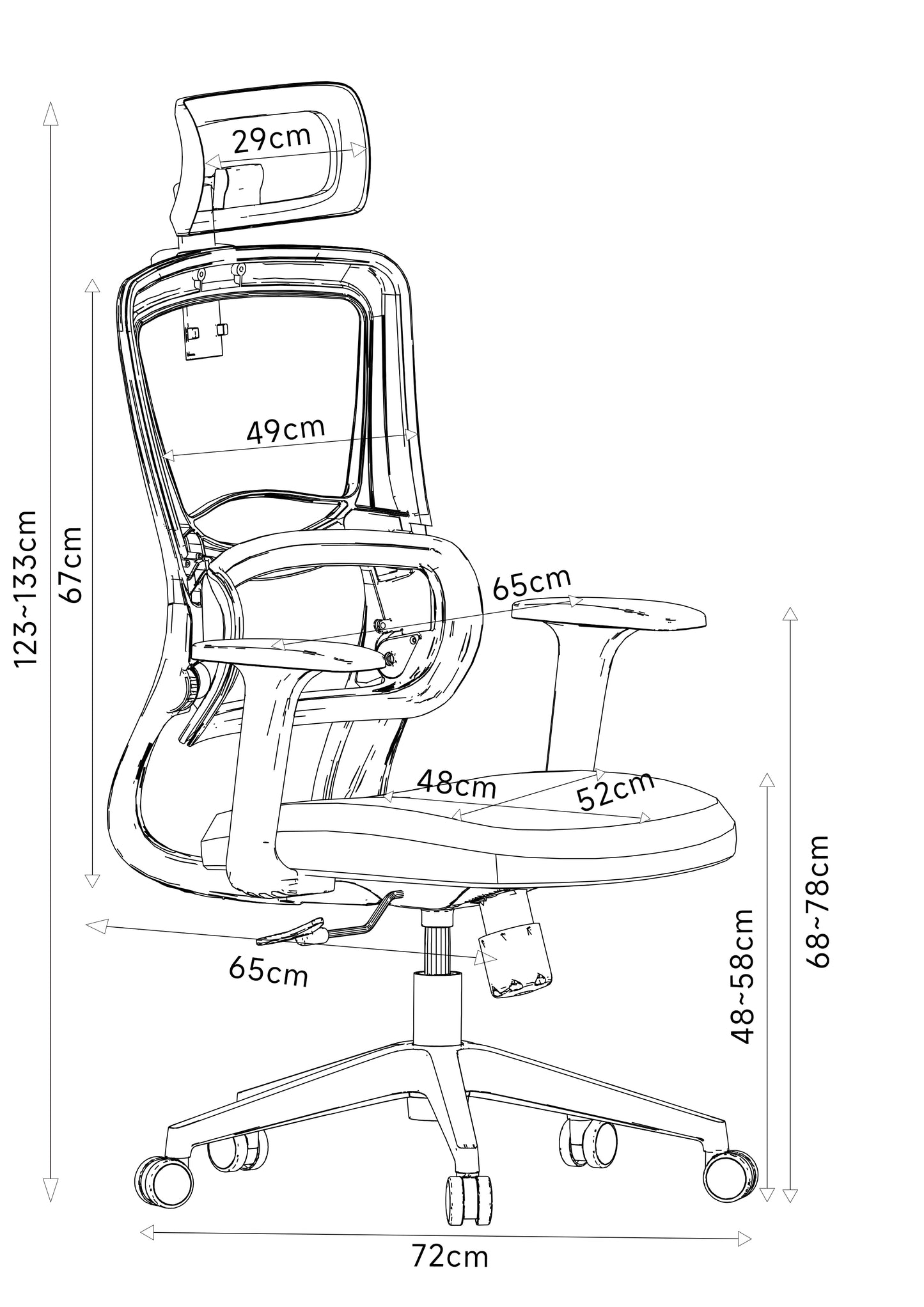Ergo Mesh Grey Office Chair