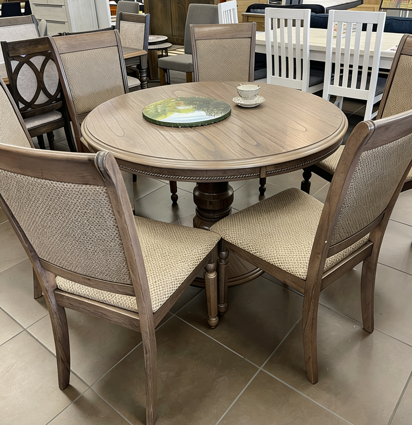 Carla Round Dining 7Pcs Suite