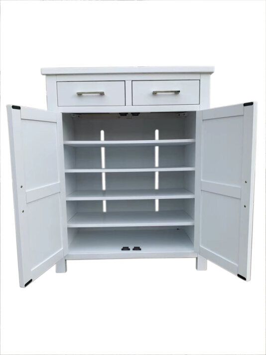 Tina White Shoe Cabinet