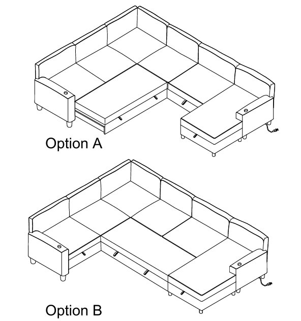 Martin Storage Corner Sofabed Lounge