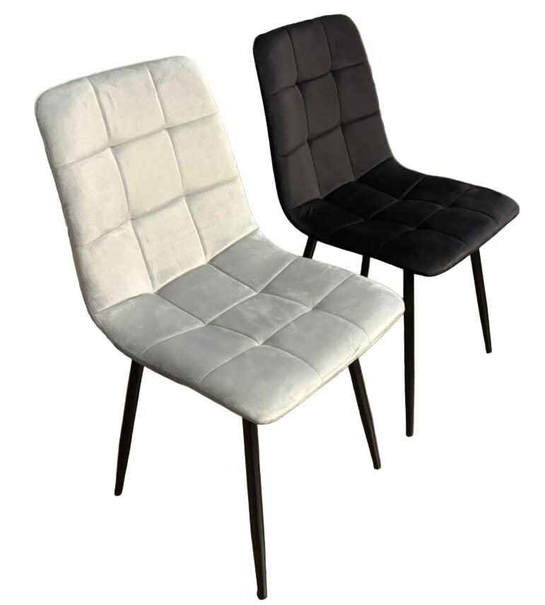 Chicago Dining Chair Velvet Grey