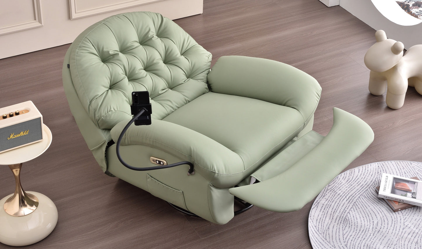 Sterling Swivel Electrical Recliner Green