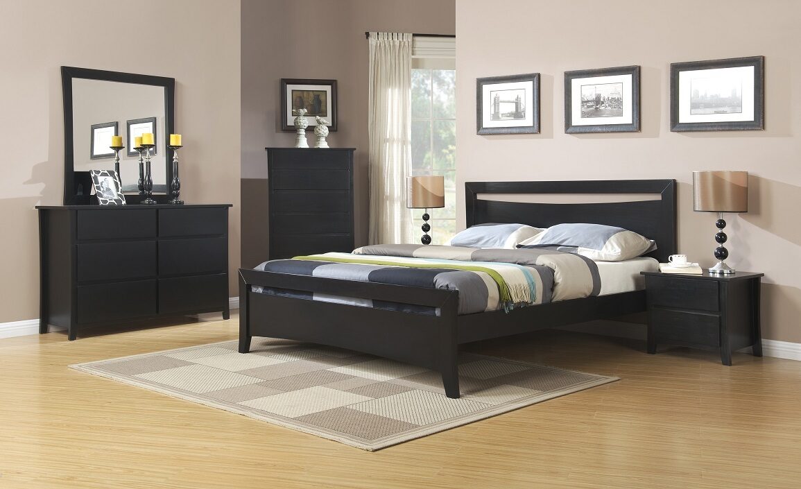 Paiden Black Bedroom Suite