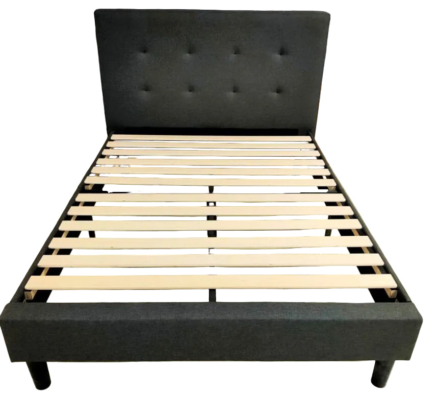 Shirley Fabric Bedframe with Headboard