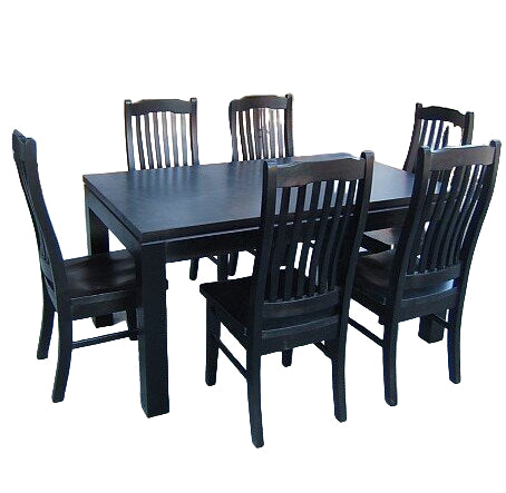 Krafton Black Wooden Dining Table