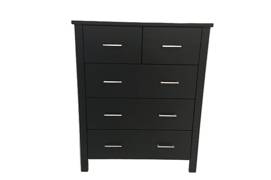 Tina Black Tallboy 5 Drawer