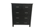 Tina Black Tallboy 5 Drawer