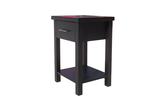 Master Bedside 1 Drawer Black
