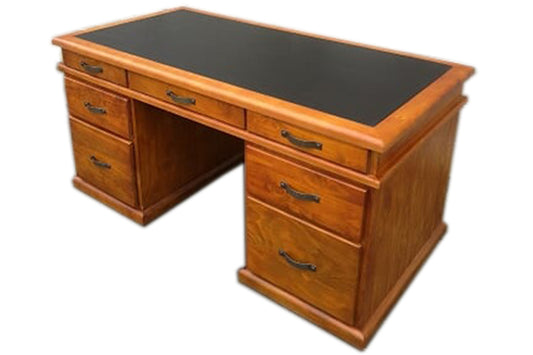 Felton Office Desk Leather Top