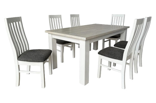 Ashland 1.8m Table + 6 Seat Dining Suite