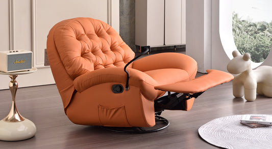 Sterling Swivel Electrical Recliner Orange